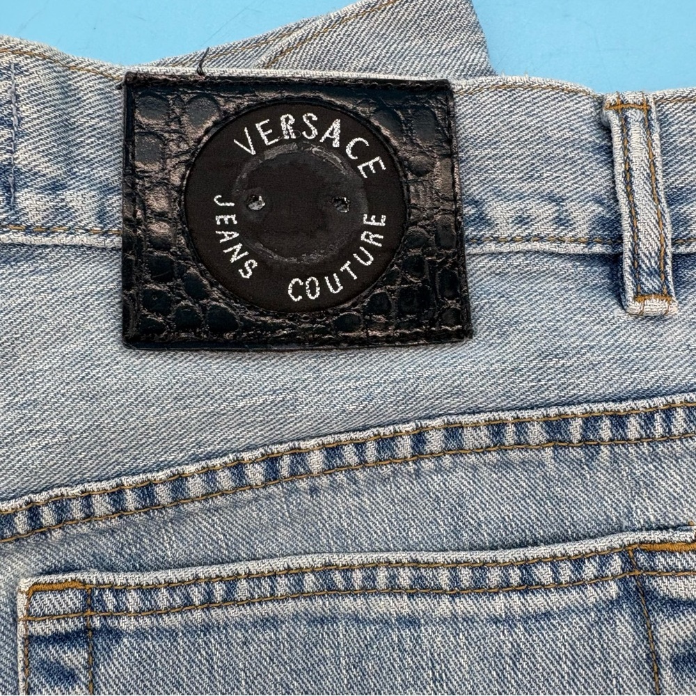 Versace Jeans Couture Men's Denim Pants Size 30” Light Wash, Medusa Head - Picture 15 of 15